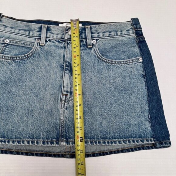 SLVRLAKE  BNWOT Re-Worked Mini Skirt -Great Divide Sz 25 - Picture 10 of 14